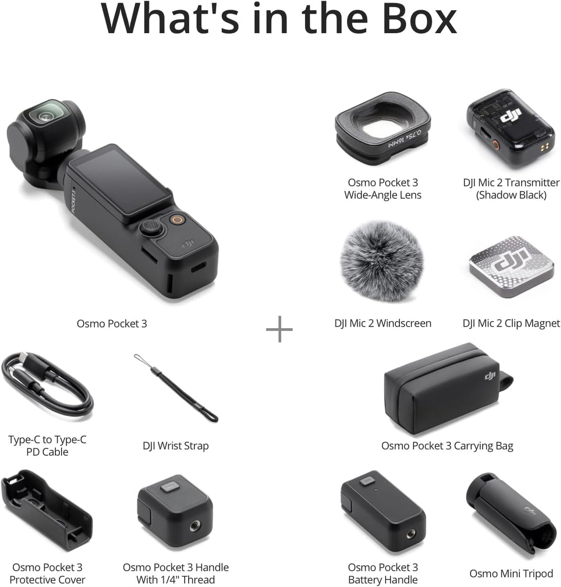 DJI Osmo Pocket 3 Creator Combo 4K120fps Ultra HD Vlog Camera with DJI Mic 2